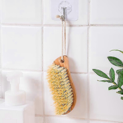 Cleaning Brush with Hard Bristles for Tough Dirt, Ergonomic Handleless Design 1