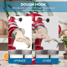 Stainless Steel Dough Hook compatible with KitchenAid 4.5-5 Quart TiltHead Stand Mixer, Replacement Part for K45DH W10674618