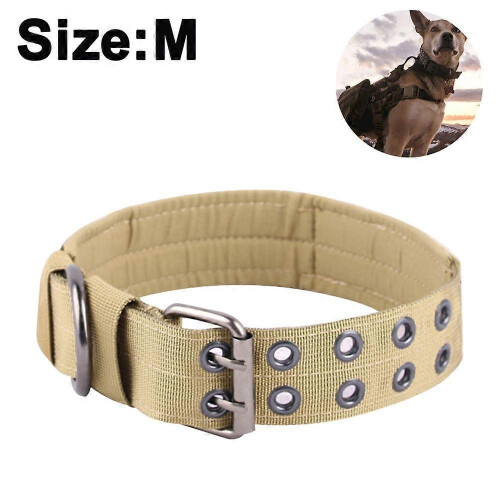 Tactical Collar for Large Dogs with Handle, 2" Wide Nylon for Heavy Pullers 1