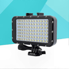 Waterproof Rechargeable Underwater LED Video Light for Diving, 50M Depth, 5000LM, Compatible with GoPro Nikon
