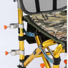 Fishing Chair Umbrella Stand Holder - Aluminum Alloy Clip-On Mount Compatible with Garden Parasol Patio Balcony Deck