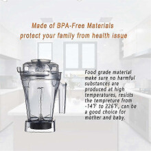 Blenderkan van 1,4 liter (48 oz) compatibel met Vitamix Ascent Series A2300 A2500 X2 X3, BPA-vrij plastic.