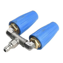 High Pressure Washer Dual Tip Turbo Nozzle, 4000PSI Rotating Turbine Tip 1/4Inch