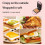 Portable Electric Sandwich Maker Home Multifunctional Machine Non-Stick Breakfast Maker  EU Plug 3