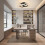 Modern LED Ceiling Light 22W Square Acrylic Aluminum Warm Light 6000K 5