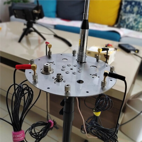 Stainless Steel Base Outdoor Antenna Base Socket Support M-/BNC  Shortwave Antenna Support Tripod Light Stand 2