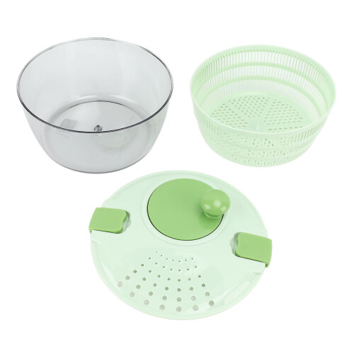 Salad Spinner Plastic Rotatable Veggie Washer Fast Mixing for Kitchen 1