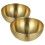 Stainless Steel Salad Bowls 2pcs Golden Stackable for Ramen Bibimbap 3