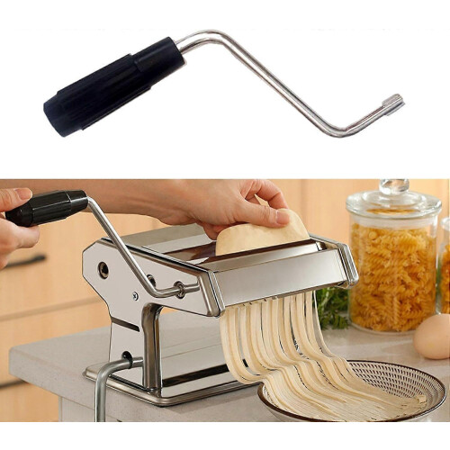 Pasta Maker Handle Compatible with Manual Noodle Machines, Ergonomic Grip, Secure Clamp, Quick Installation 2
