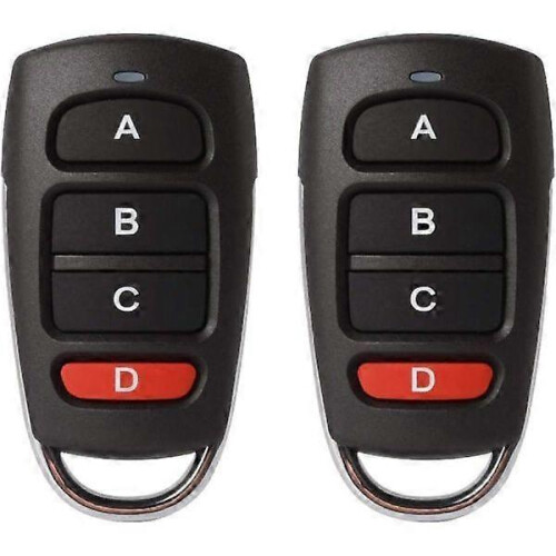 Universal Garage Door Cloning Key Remote Control, 433MHz 4 Button Cloner for Fixed Code Remote, Electric Gate Garage Door 2