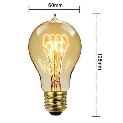 A60 LED Antique Vintage Decorative Light Bulb E27 40W Dimmable 220V 4pcs 2