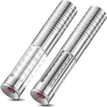 2 Delar LED Strobe-Ljus LED-Flaska Servicelampa Återanvändbar Champagneflaska Handlampa för Festkonsert, USA-Kontakt