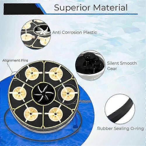 6-Port Water Valve Gear Module Compatible with Paramount Pool Cleaning System, Automatic Operation 1