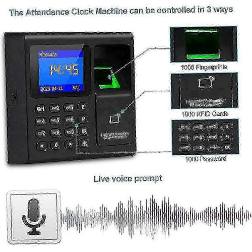 Fingerprint Time Attendance Machine with RFID Card Password Support for Employee