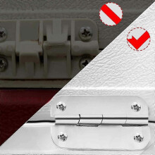 Reinforced Cooler Hinges compatible with Igloo Ice Chests, Stainless Steel Replacement Set, Rust Resistant, Single Bearing Construction