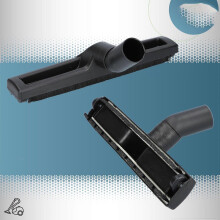 Boquilla universal para aspiradora de suelos duros de 30 x 5 cm, de plástico negro, para suelos laminados, de parquet, baldosas, PVC y mármol.