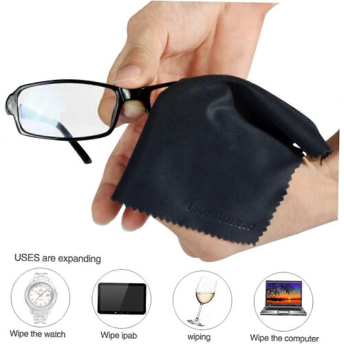 Microfiber Cleaning Cloths for Glasses Screens Lenses Streak-Free Multi-Surface Safe Reusable