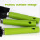 3-Piece Gardening Tool Set with Plastic Handles for Digging Weeding Soil 4