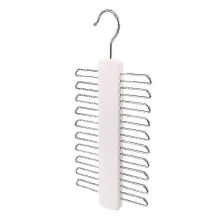 Wooden Tie Belt Scarf Hanger with 20 Hooks for Closet Organization