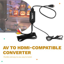 AV to -Compatible Converter AV Conversion Cable for RCA to -Compatible TV to Projector Cable Length 1.8 Meters
