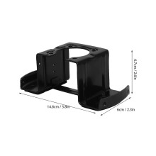 Staffa di montaggio per ventilatore a soffitto compatibile con apparecchi di illuminazione, kit di installazione in acciaio nero