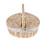 Woven Wicker Picnic Basket with Handle, Removable Linen Lining, Double Lid 5