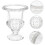 Glass Fruit Plate, Tall Transparent Serving Dish for Snacks and Side Dishes 2