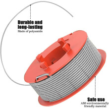 Lawn Mower Spool and Cap Compatible with Bosch ART 23 26 30 COMBITRIM EASYTRIM, 1.6mm Nylon Line, 26FT