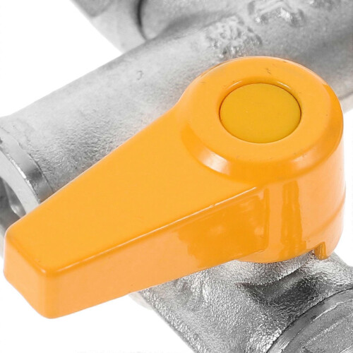 Copper 3-Way Hose Adapter Valve for Water Redirection with Shutoff Valves 2