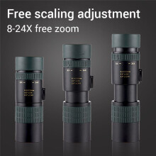 High Performance 8-24x30 Monocular with Coating for Outdoor Enthusiast Perfect for Wildlife Watching Birding