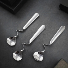 Honiglöffel-Set, 6-teilig, 14,5 cm, Edelstahl, mit integrierter Glasablage, für sauberes Honigservieren