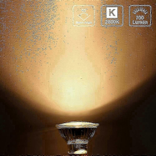 GU10 Halogen Bulb 50W Dimmable 2800K Warm White 8-Pack 2