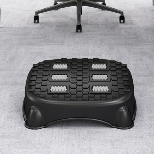 Footstool Zwart Comfortabel Voetsteun Hulpmiddel 2