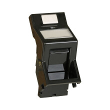 Cablenet 25x50mm Keystone Angled Shutter Black
