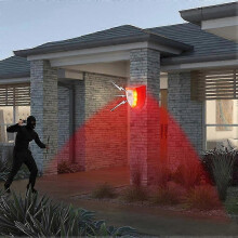 Alarme anti-sangliers solaire, 129 dB sirène détecteur de mouvement 125, IP65 pour ferme verger maison