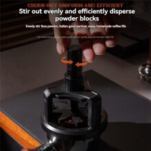 WDT Tool Set Espresso Coffee Stirrer Distributor 58mm Adjustable Depth Espresso Stirrer Tool Rotary Coffee Powder Needle