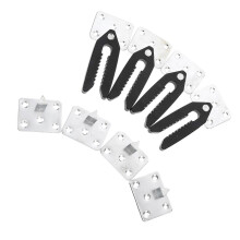 Connecteurs pour canapé d'angle (lot de 4), clips de fixation en acier et plastique, compatibles avec les accessoires de canapé.