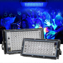 UV Black Light Flood Lamp 365nm 395nm UV-A LED 50W 100W 200W 300W AC 220V EU Plug