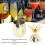 Ananasbecher mit Deckel, 500 ml, Edelstahl, Gold, 19,5 cm 4