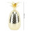 Ananasbecher mit Deckel, 500 ml, Edelstahl, Gold, 19,5 cm 2