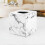 Tissue Box Holder, Marble Pattern PU Leather Cube Square Tissue Storage Cover for Home Office Decor 3