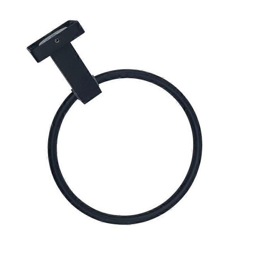 Stainless Steel Towel Ring, Spray Black Finish, Rust Resistant, 5kg Load Capacity 1