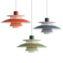 Lampada a sospensione da 30 cm in alluminio con LED, altezza regolabile e 3 colori di luce.