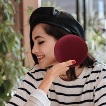 2St Donkerrode Beret DIY Basis Hoed Accessoires Lichtgewicht Eva