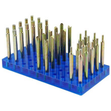 34PCS Gem Dopsticks Set - Faceting & Grinding Tool with Storage Base, 6MM Diameter, 65MM Length