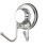 Stainless Steel Suction Cup Hooks 2 Pack, Damage Free for Tile Glass Mirror 3
