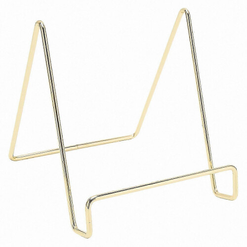 Metal Display Stand for Tablets Books CDs with Rust-Proof Plating, Sturdy Iron Holder 1