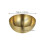 Stainless Steel Salad Bowls 2pcs Golden Stackable for Ramen Bibimbap 2