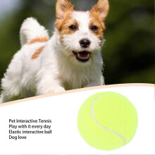 Pallina da tennis per cani, 7 cm, in gomma atossica, per cani di piccola taglia