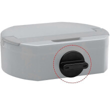 Tapa de repuesto para el depósito de agua compatible con iRobot Braava Jet M6, plástico negro, 1 unidad.